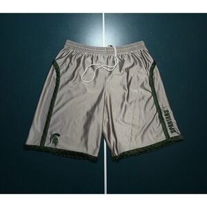 Vintage Michigan State‎ Spartans Nike Basketball Shorts Men's Large Shiny Dazzle
